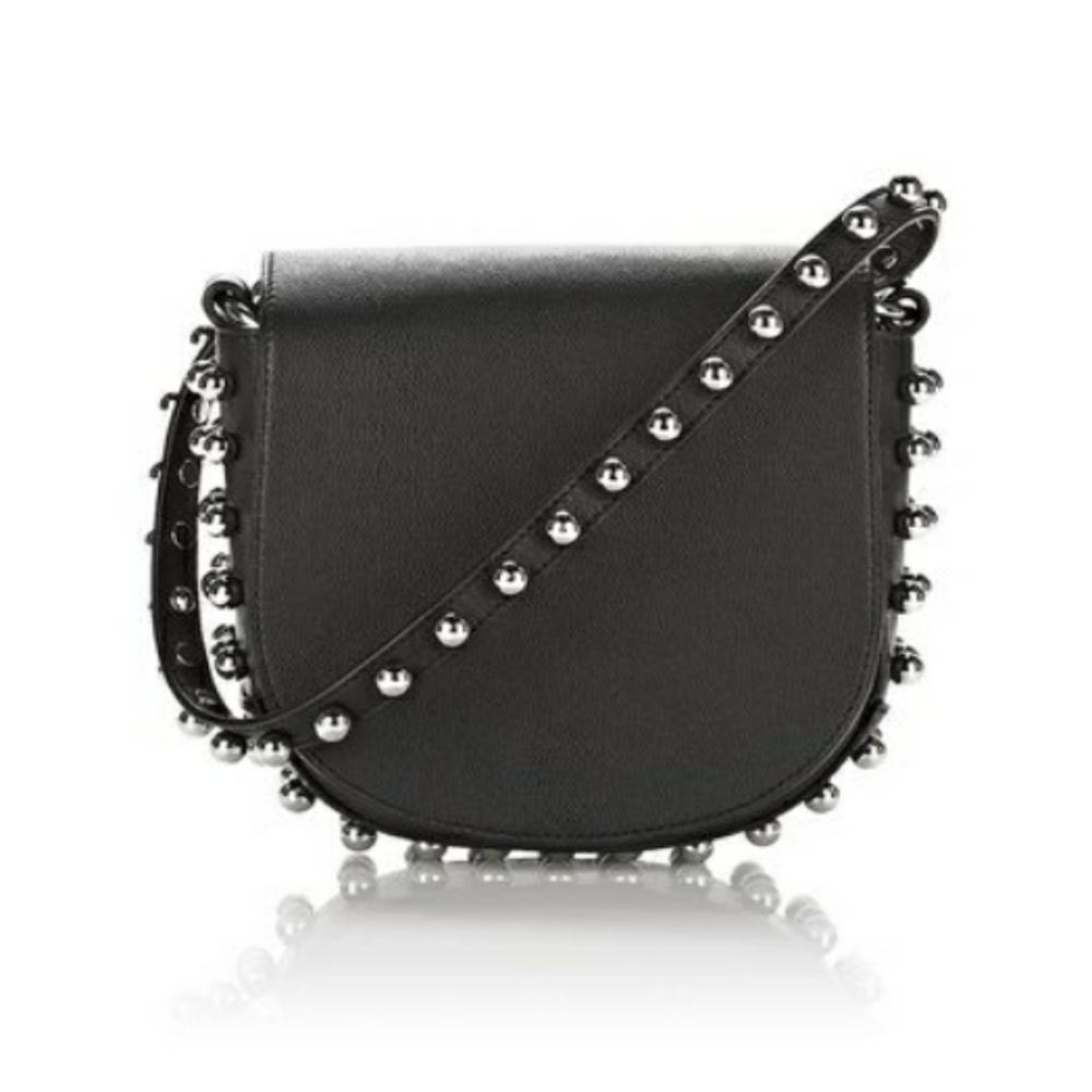 ALEXANDER WANG Studded Lia Mini Saddle Bag